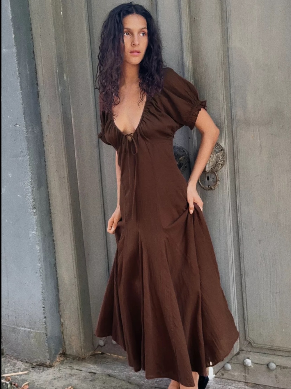 Zara Brown dress - Picture 3 of 13